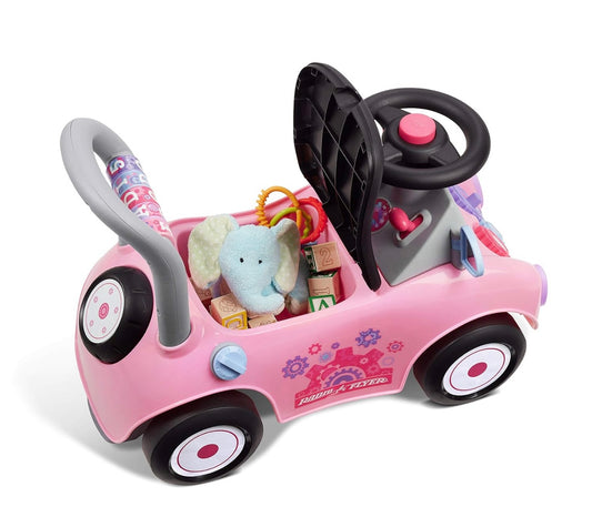 AA Creativity Car Pink Ride On-Push Car Ages1-3Y Radio Flyer NEW
