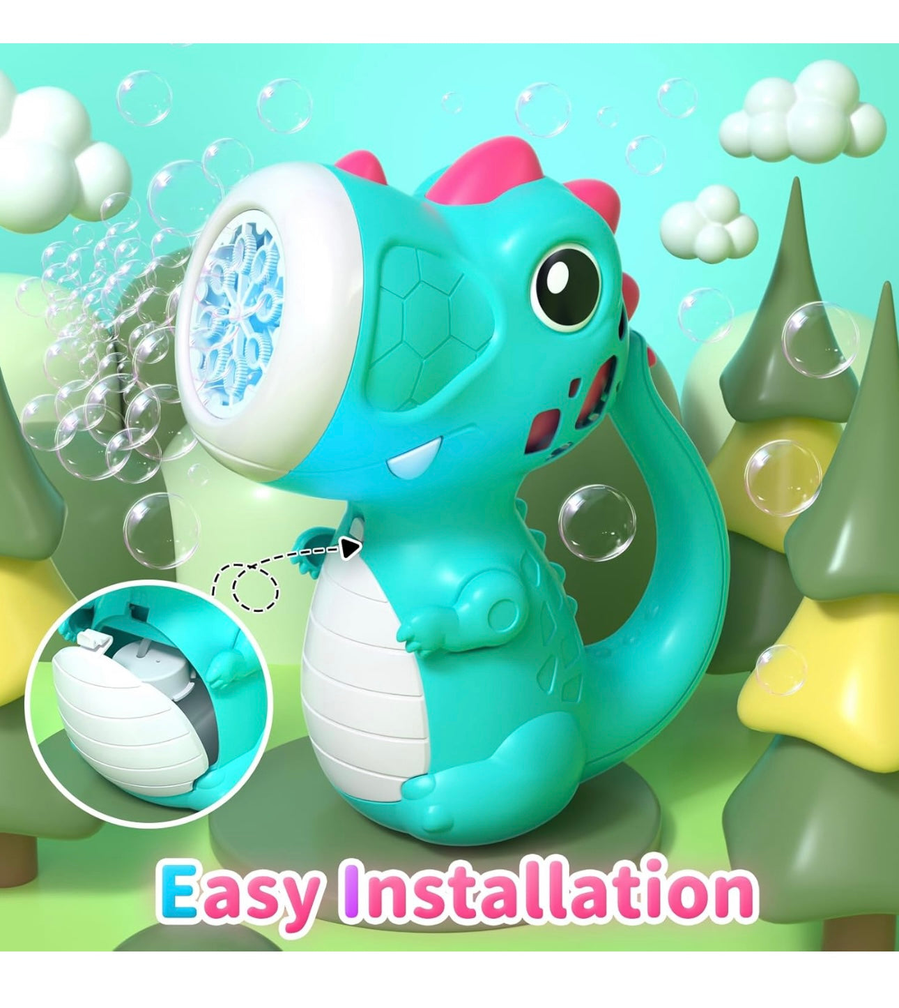AA Bubble Gun Dinosaur Age 3+ NEW