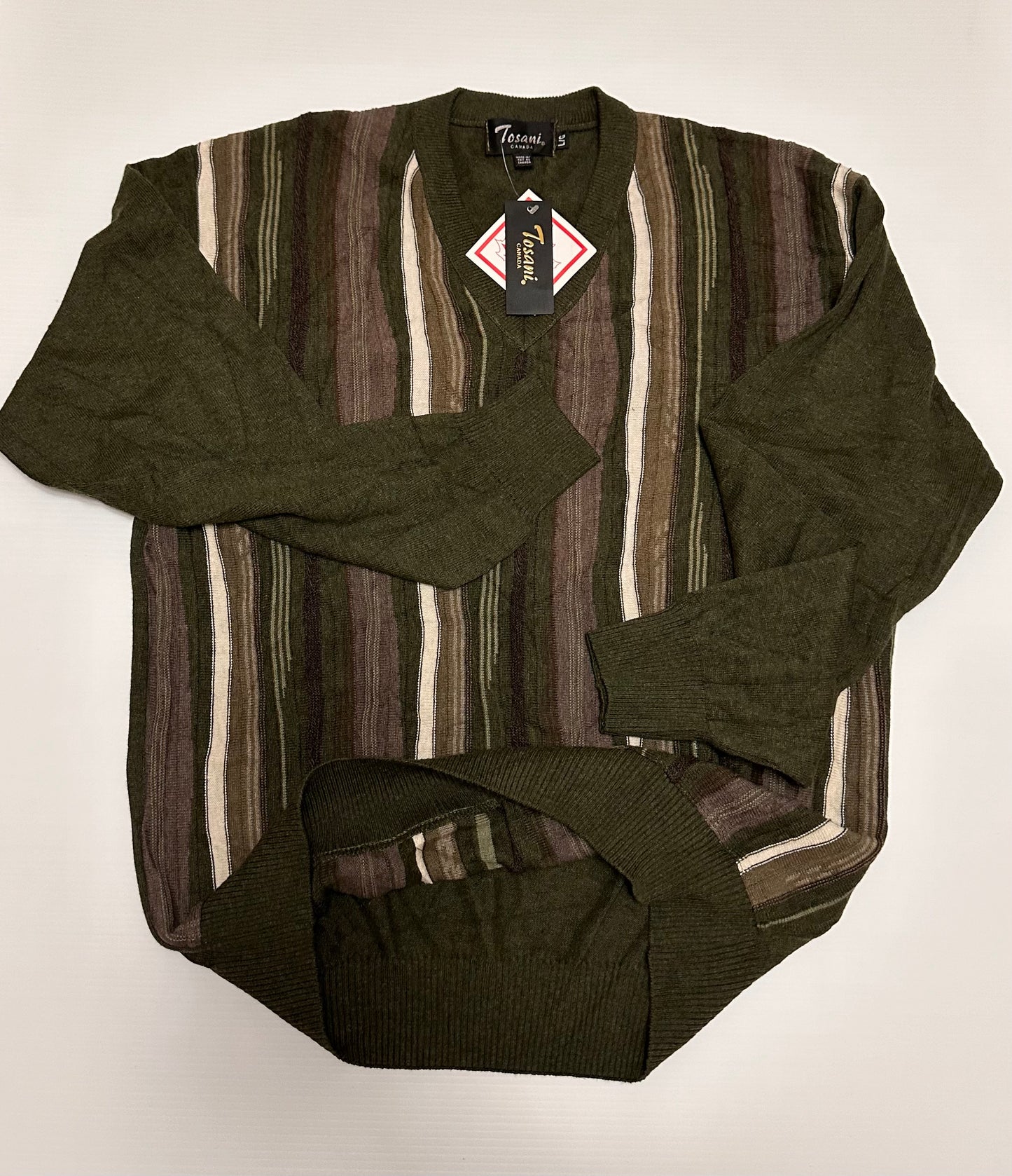 Sweater Knit Men Canada TOSANI Large NWT