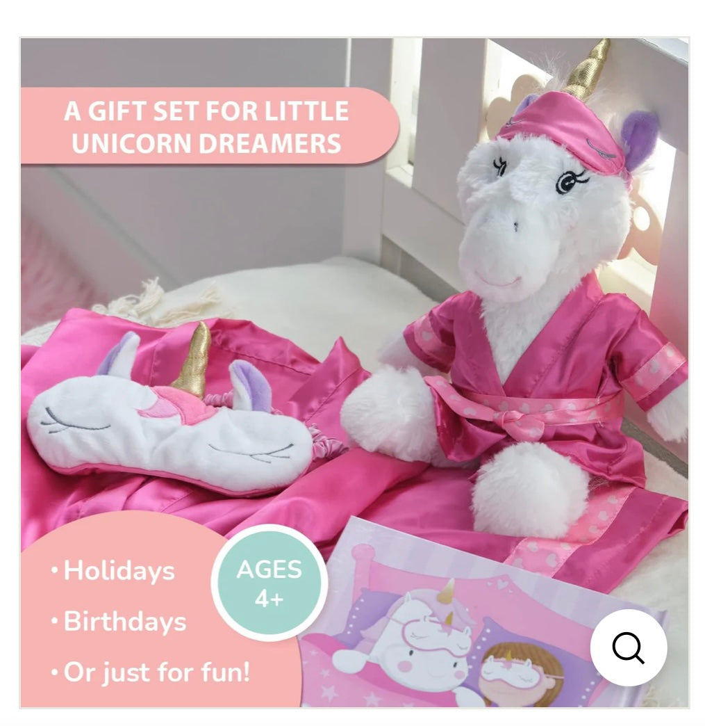 AA Ages 4+ Unicorn Sleepover Squad Pink Tickle & Main NEW