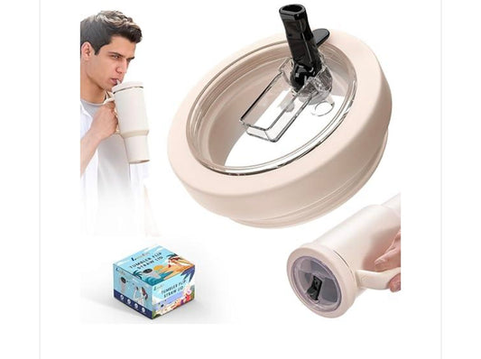 AA Cleaning Brush Set and Silicone Tumbler Flip Straw Lid Only Rose Quartz NEW Leoufun (Compatible with Stanley Quencher 40oz & 64oz H2.0 model) NEW