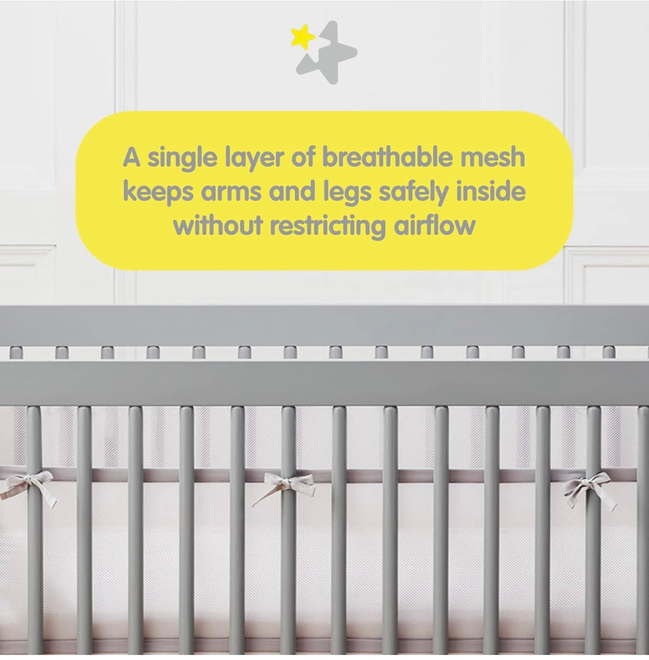 AA Breathable Mesh Crib Liner Bleobee NEW