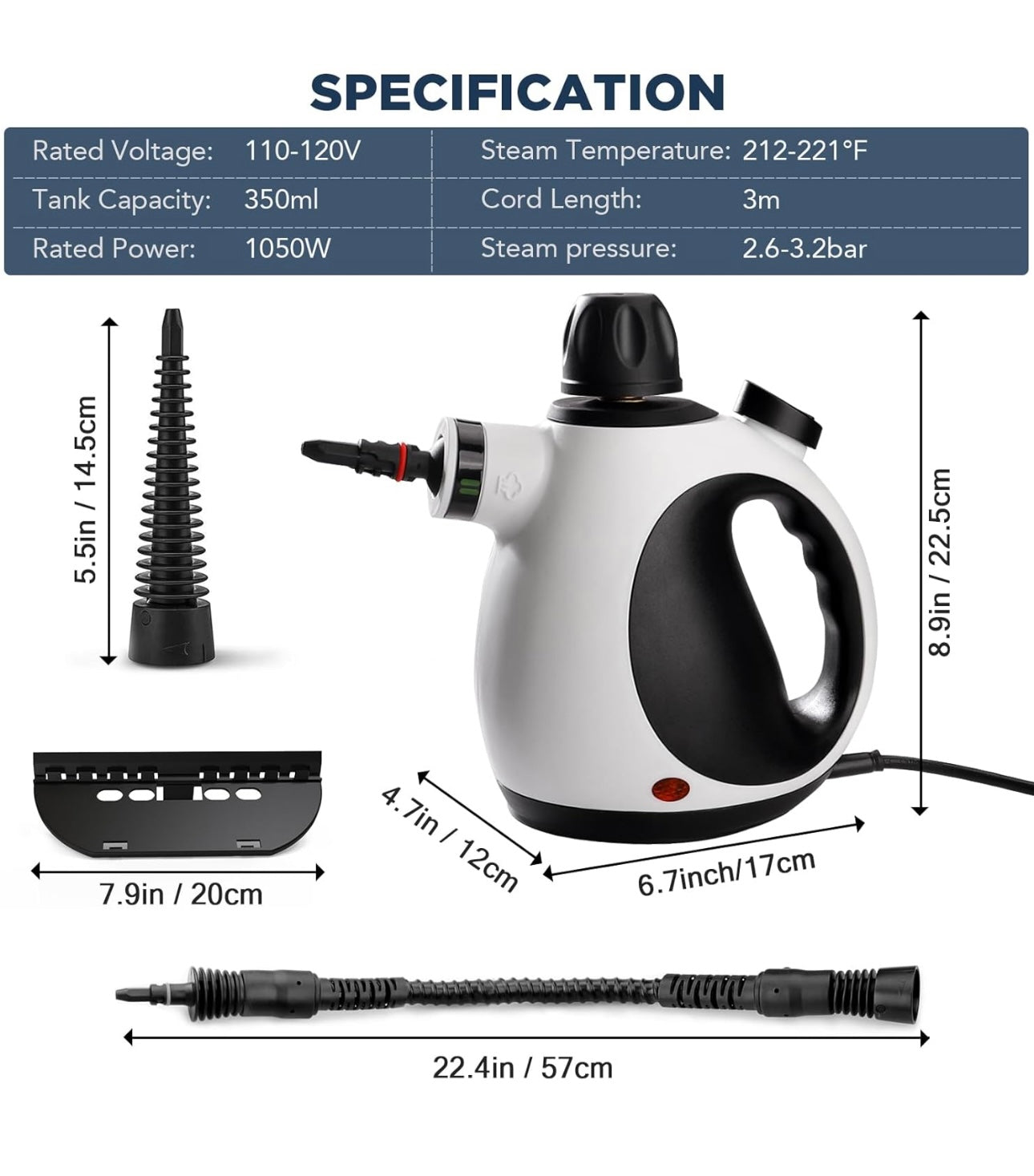 AA Handheld Steam Cleaner Portable Koitat New