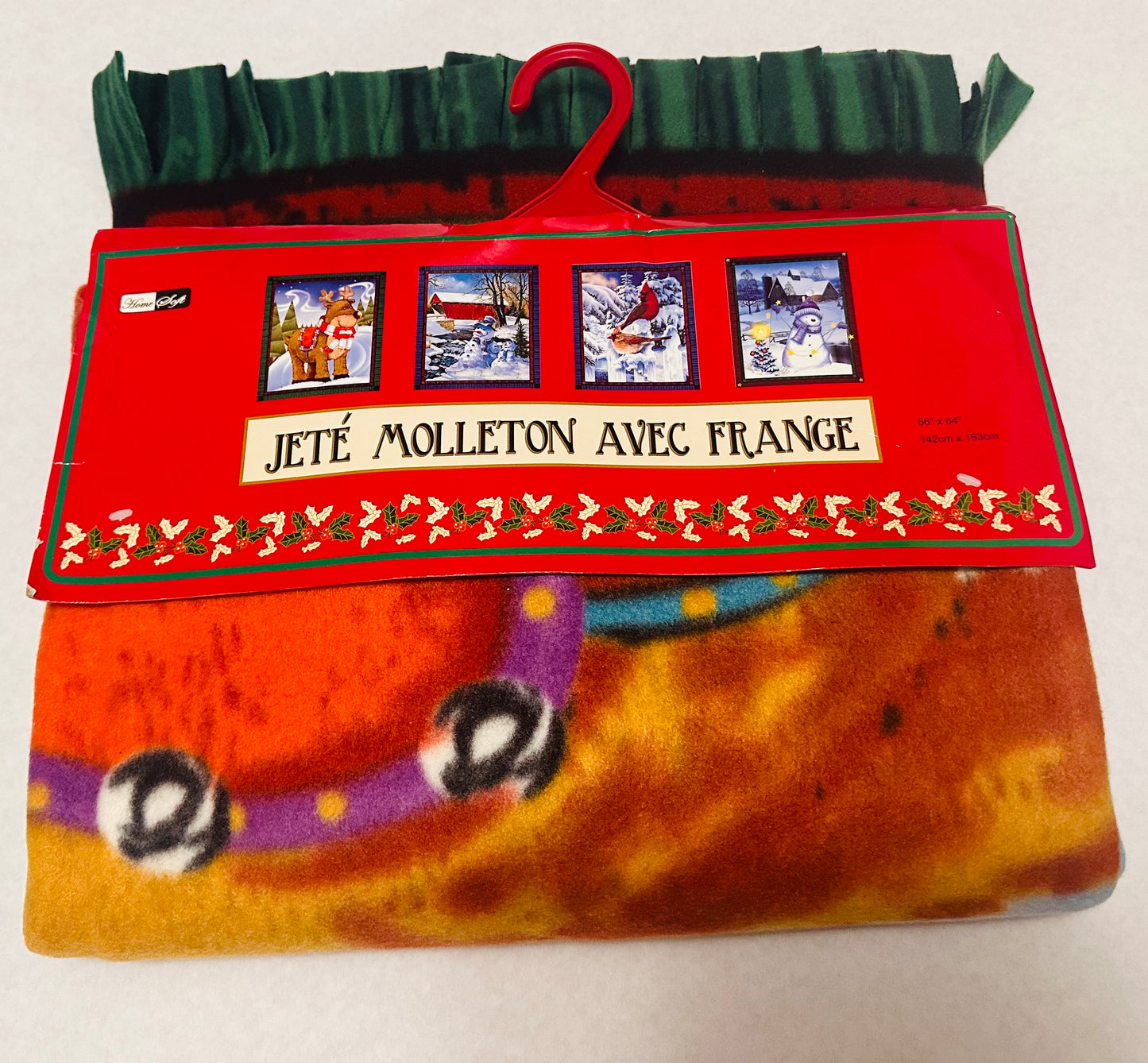 Fringed Fleece Throw NWT