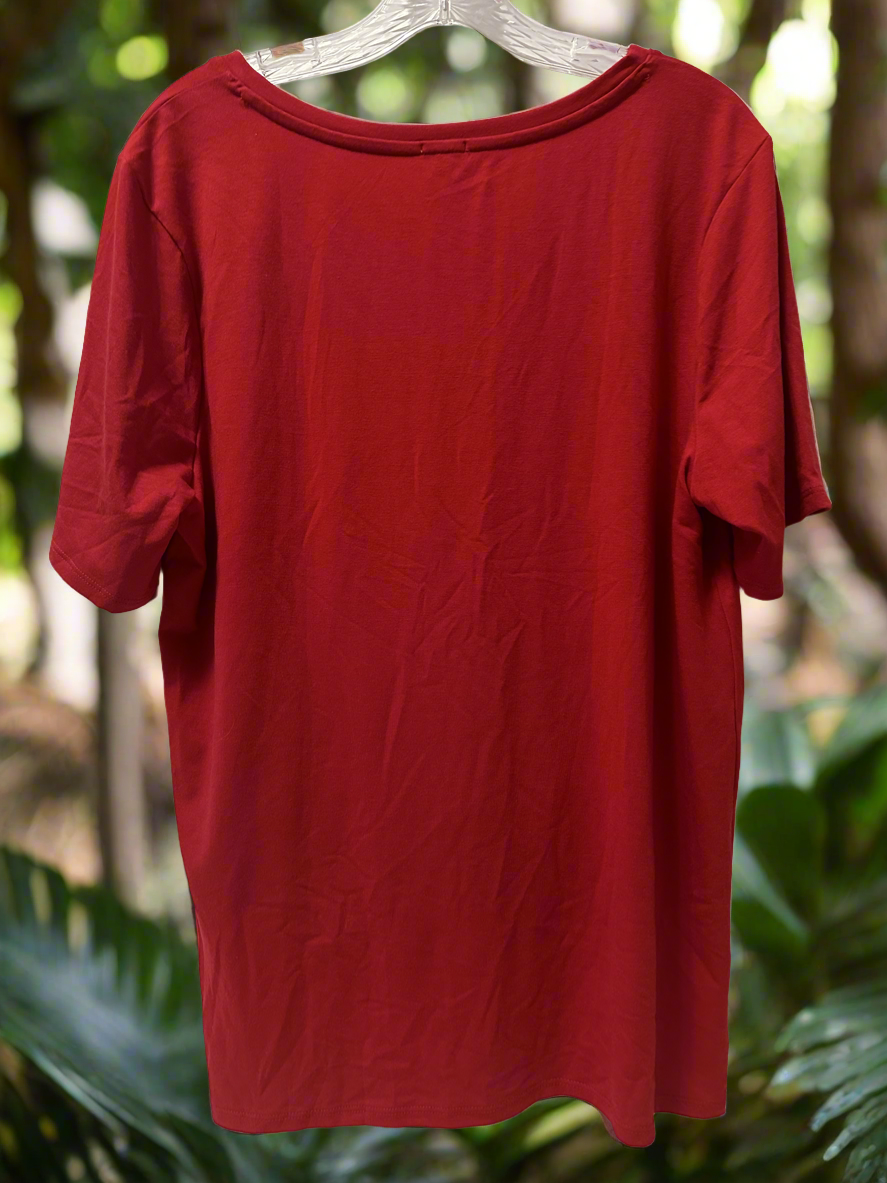 AA Tops Women Short Sleeves KISMEL XL RED New With Tag