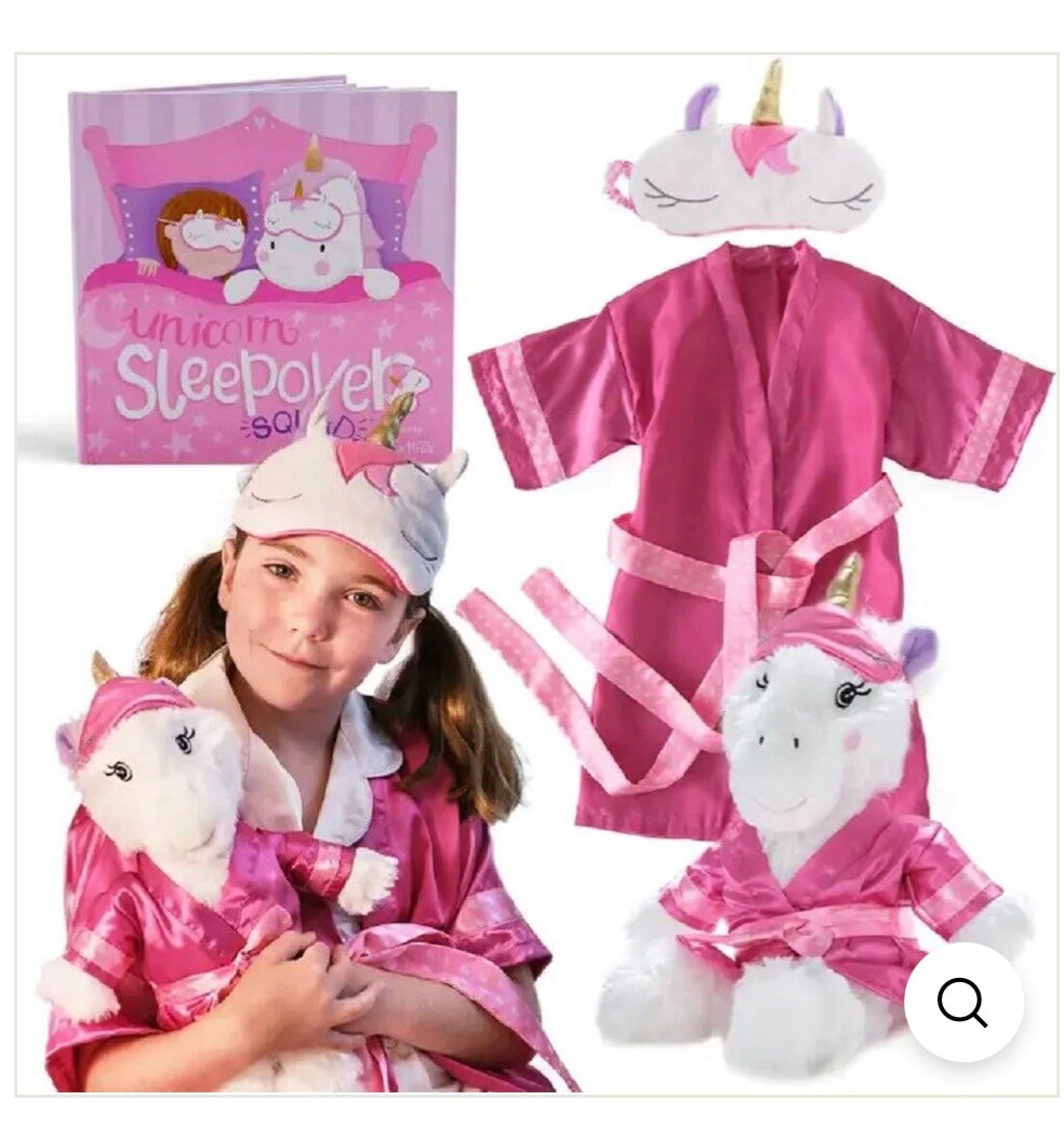 AA Ages 4+ Unicorn Sleepover Squad Pink Tickle & Main NEW