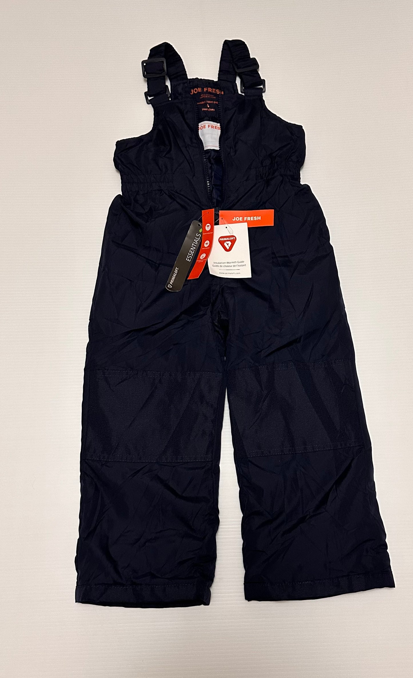 Pants Bib Snow Primaloft Toddler Boys 4Years Old JOE FRESH NWT