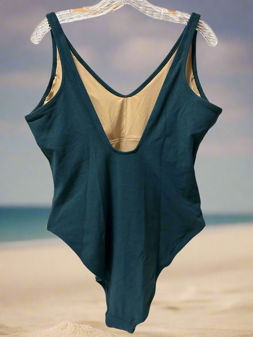 AA Swimwear Women OLD NAVY XL Dark Green New With Tag