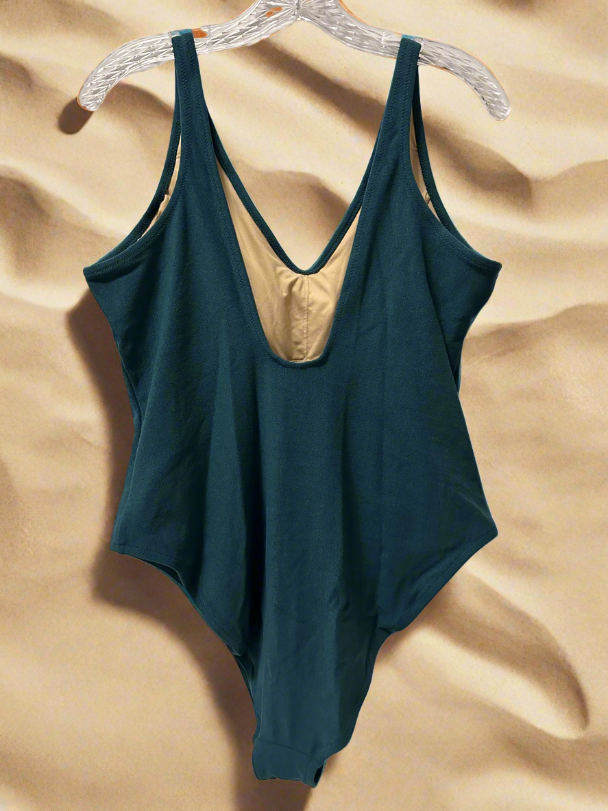 AA Swimwear Women OLD NAVY XL Dark Green New With Tag