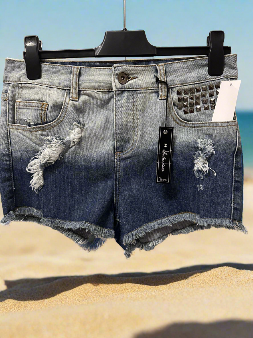 AA Shorts Denim Women SEDUCTIONS BY SIRENS 9 New With Tag