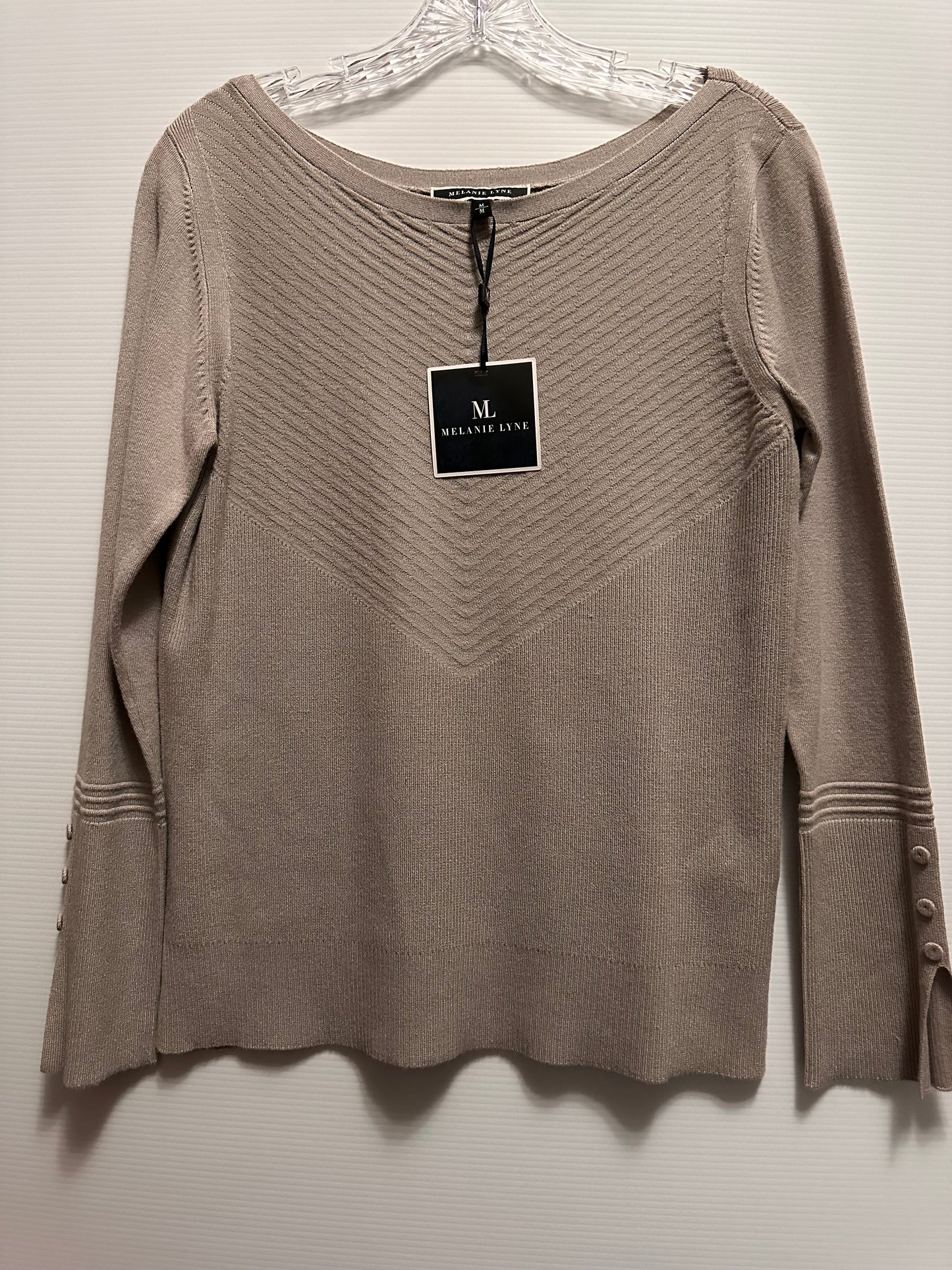 Tops Women Long Sleeves Knit MELANIE LYNE MEDIUM NWT