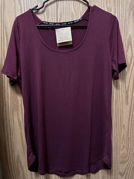 Tops Women Short Sleeves JUST COZY Medium NWT