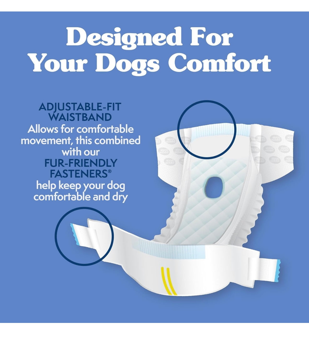 AA Dog Disposable Diapers Female MEDIUM- Waist: 15”-23” NEW  Weight: 25-50lbs Simple Solution   (30 Diapers)