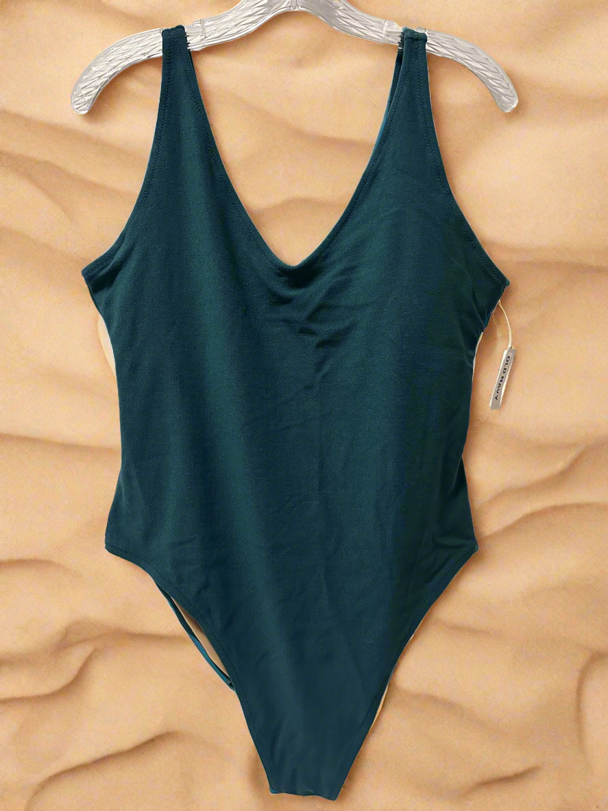 AA Swimwear Women OLD NAVY XL Dark Green New With Tag