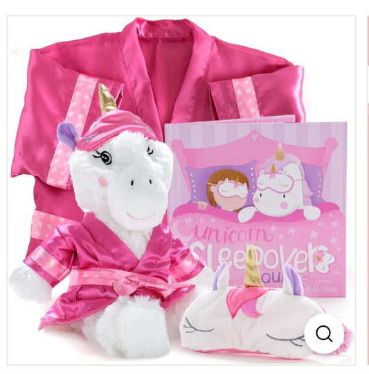 AA Ages 4+ Unicorn Sleepover Squad Pink Tickle & Main NEW