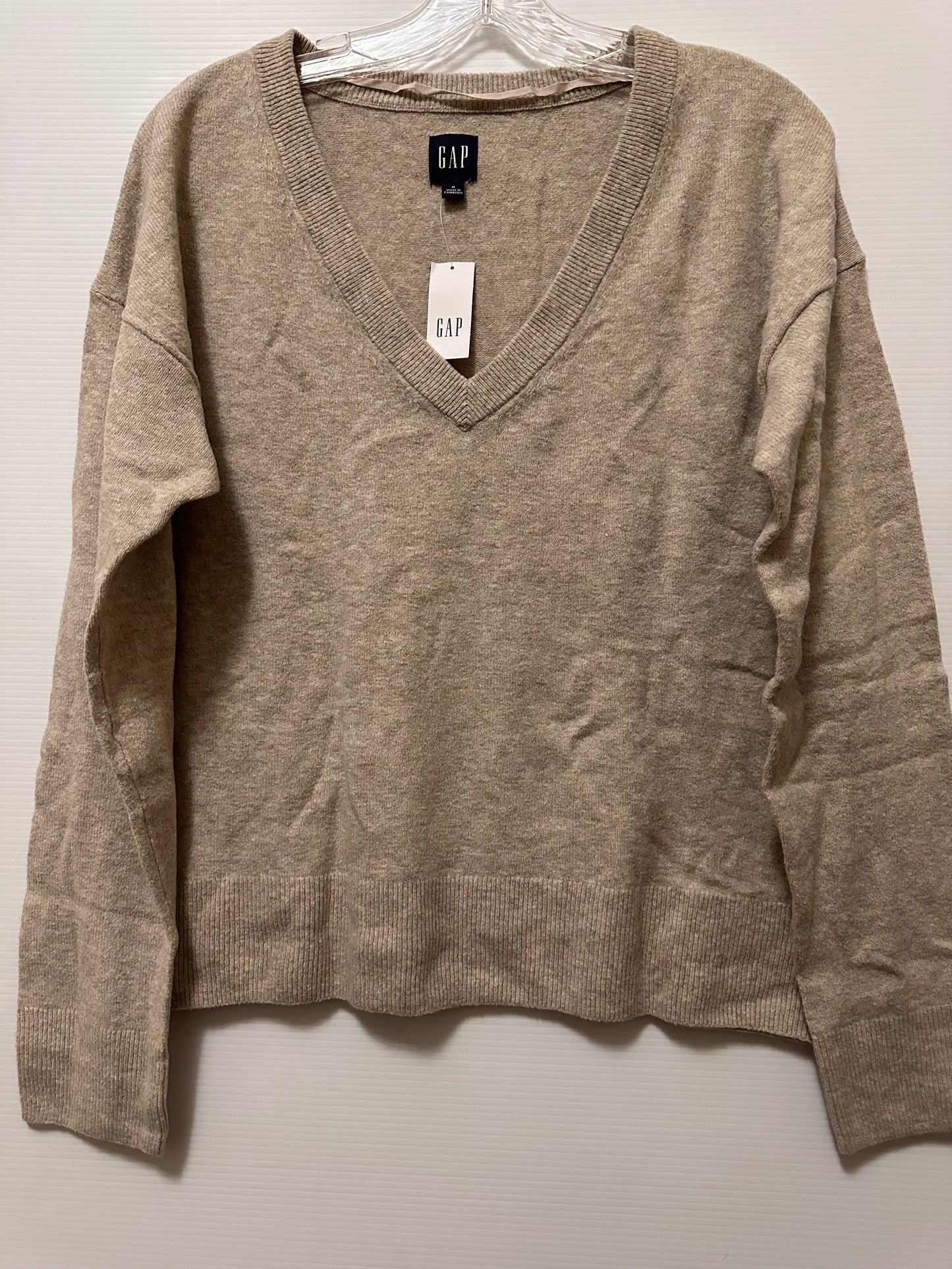 Sweater Long Sleeves V-Neck Knit Women GAP Medium NWT