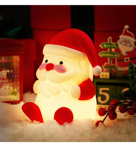 AA Night Light Silicone Christmas Santa Claus NEW