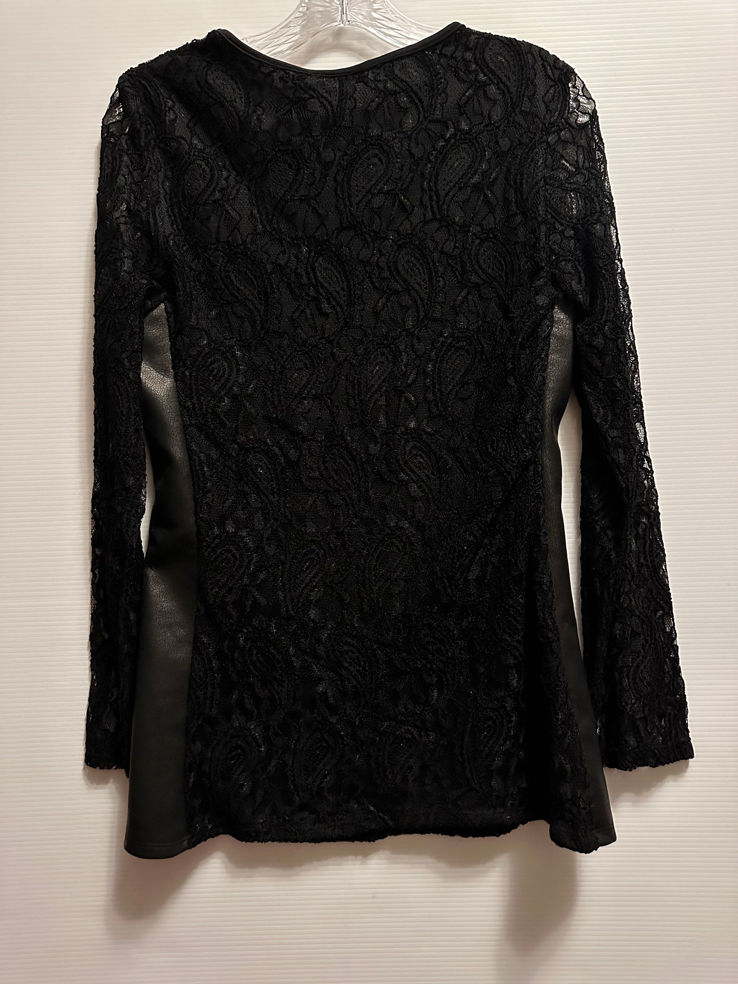 Tops Women Tunic Lace Long Sleeves CLIENTELE MEDIUM NWT